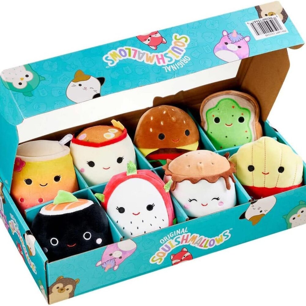 NEW SPECIAL COLLECTOR'S Mini Food Plush Squishmallows 8-Pack Set - 5 Inch